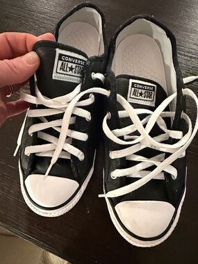 Converse All Star  Low Top Sneakers - black leather